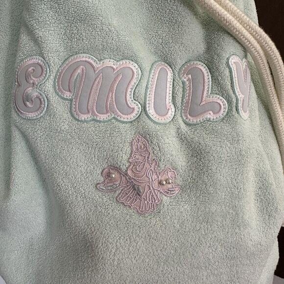 Stoney Clover Lane Terry Drawstring Bag Backpack SCL Bag Beach Mermaid Sebastian main image 7